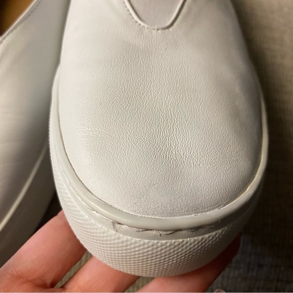 Le Septembre 17 white Leather v cut Slippers / size 11 men’s - Picture 4 of 16